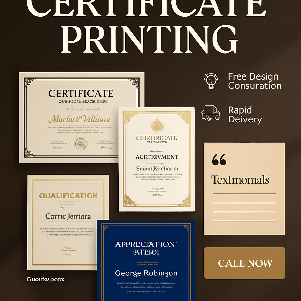 In Chứng Chỉ Chất Lượng Cao Giá Rẻ