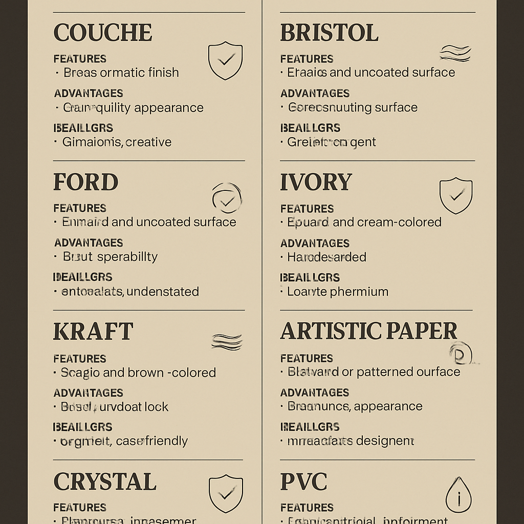 Các Loại Giấy In Name Card Phổ Biến Bạn Nên Biết