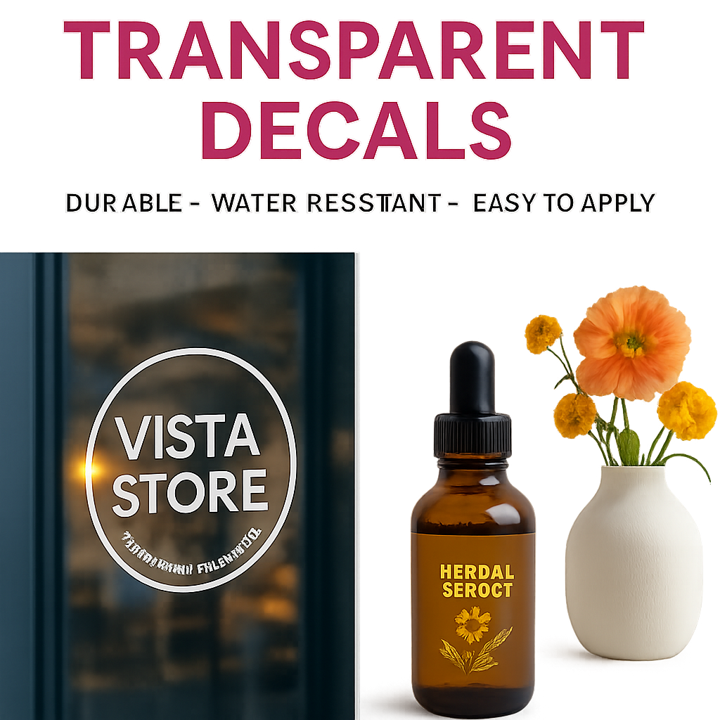 Decal trong suốt cho hình ảnh sản phẩm đẹp