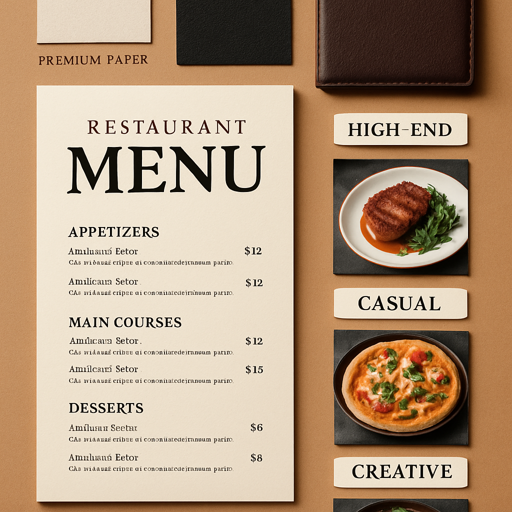 Dịch Vụ In Menu Nhà Hàng Quán Café Hiệu Quả