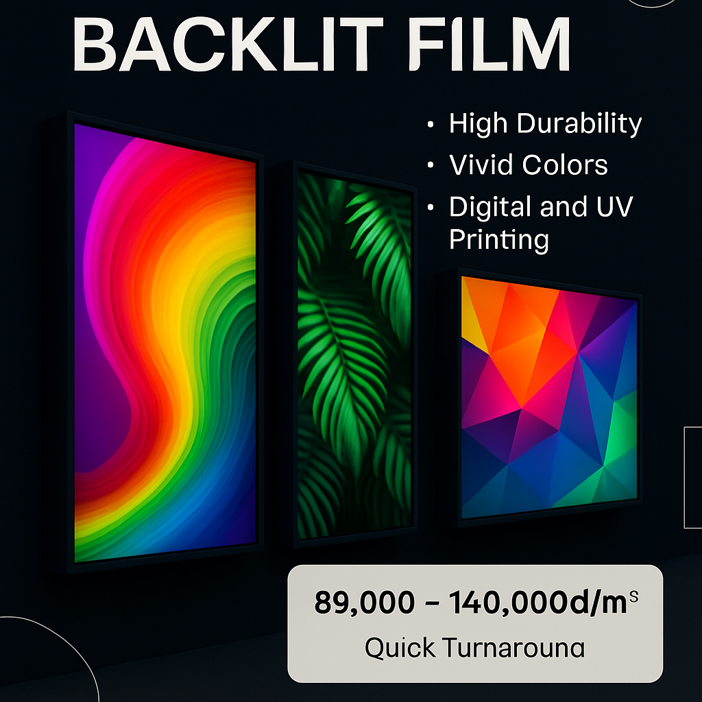 In Backlit Film Quảng Cáo: Tạo Hiệu Quả Bật Mí