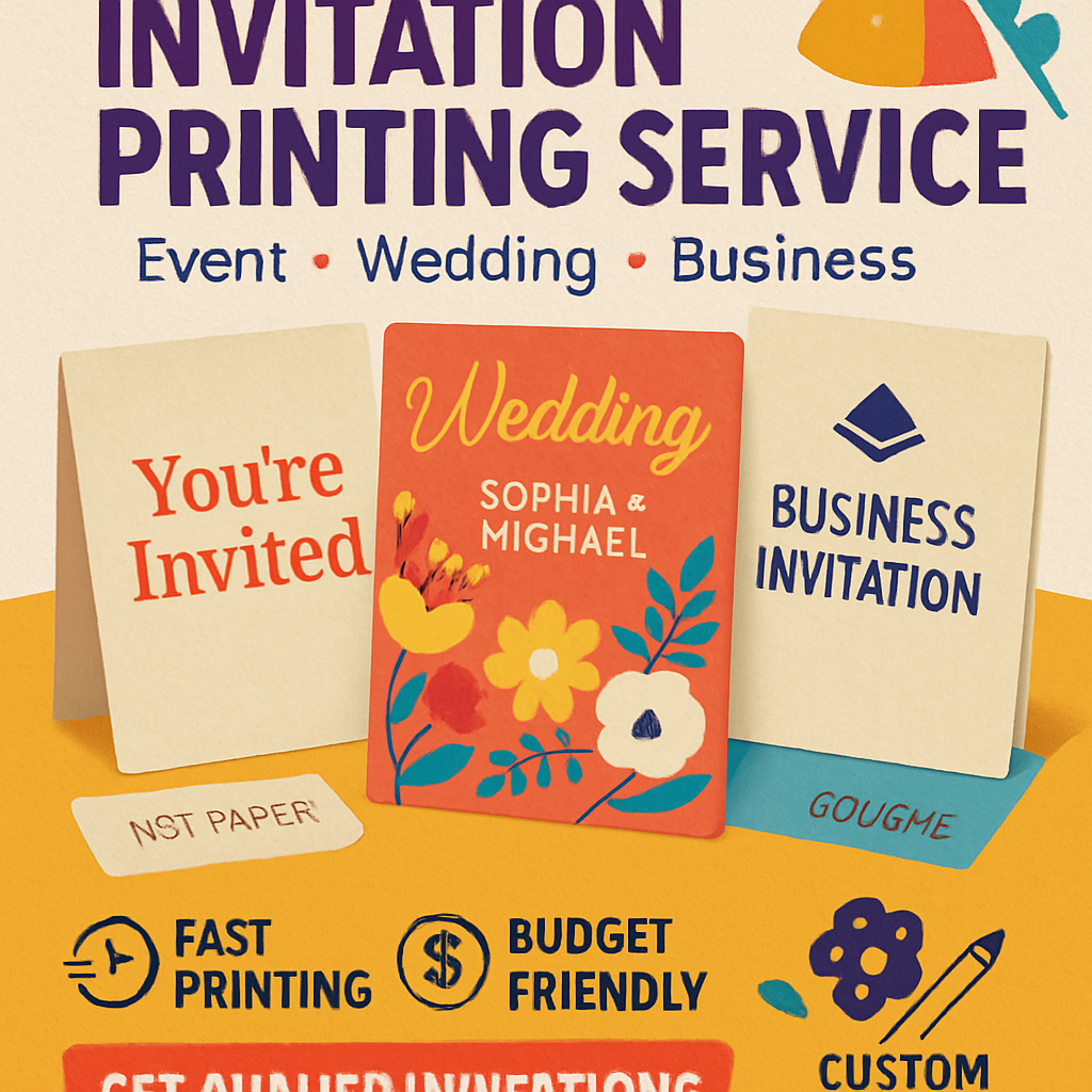 In Thư Mời Chất Lượng Nhanh Chóng