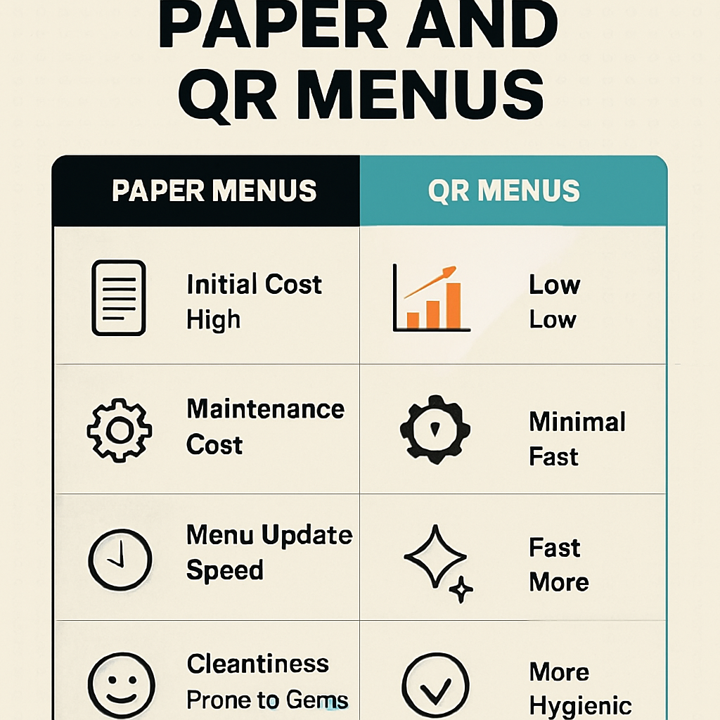 Menu QR hay giấy: Nên chọn gì?