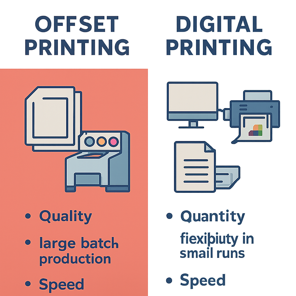 So Sánh In Offset Và In Kỹ Thuật Số