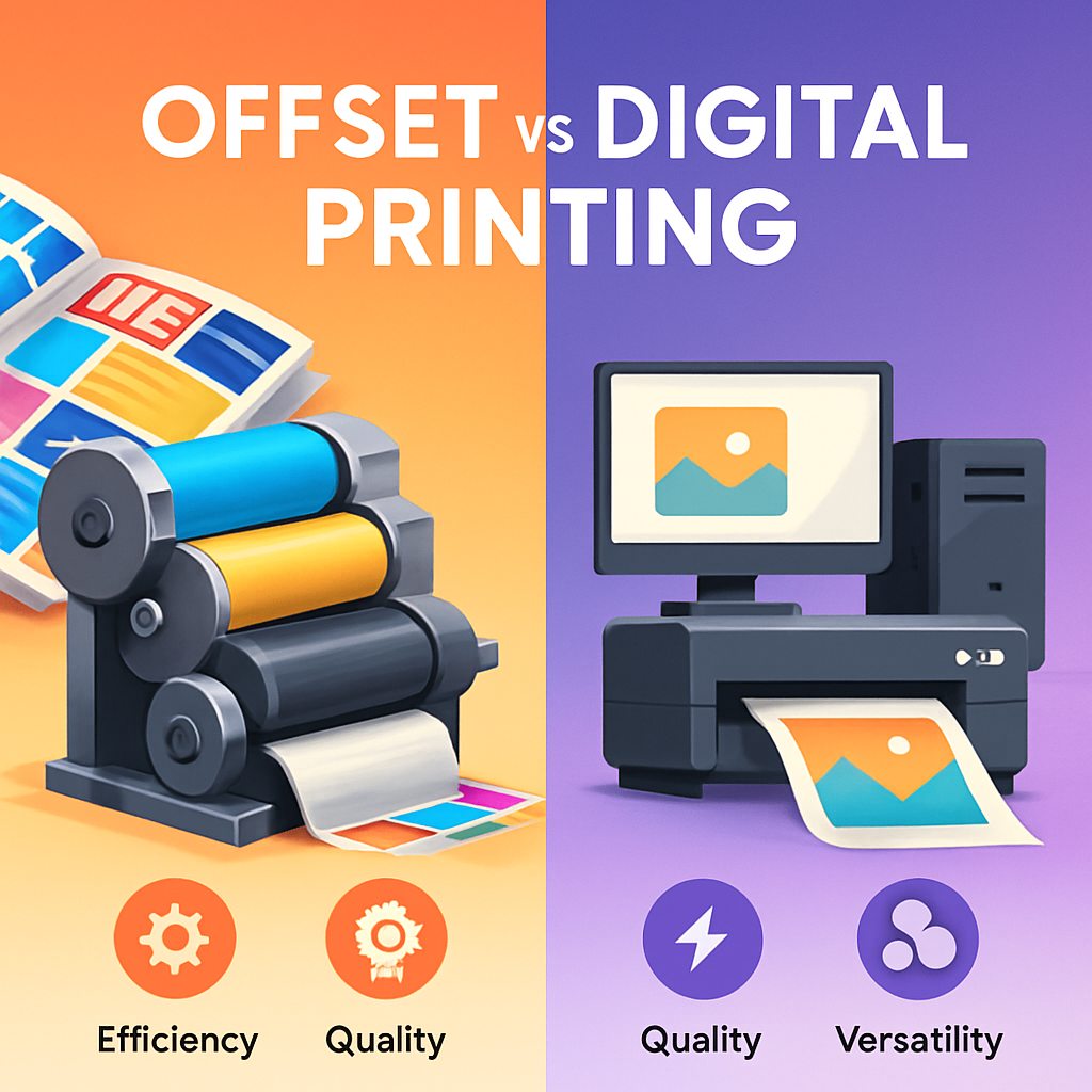 So sánh In Offset và In Kỹ Thuật Số