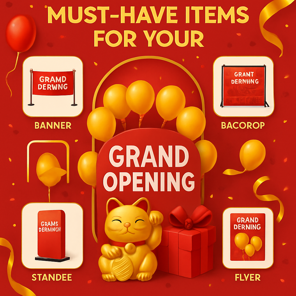 Vật Phẩm Quảng Cáo Không Thể Thiếu Khi Khai Trương