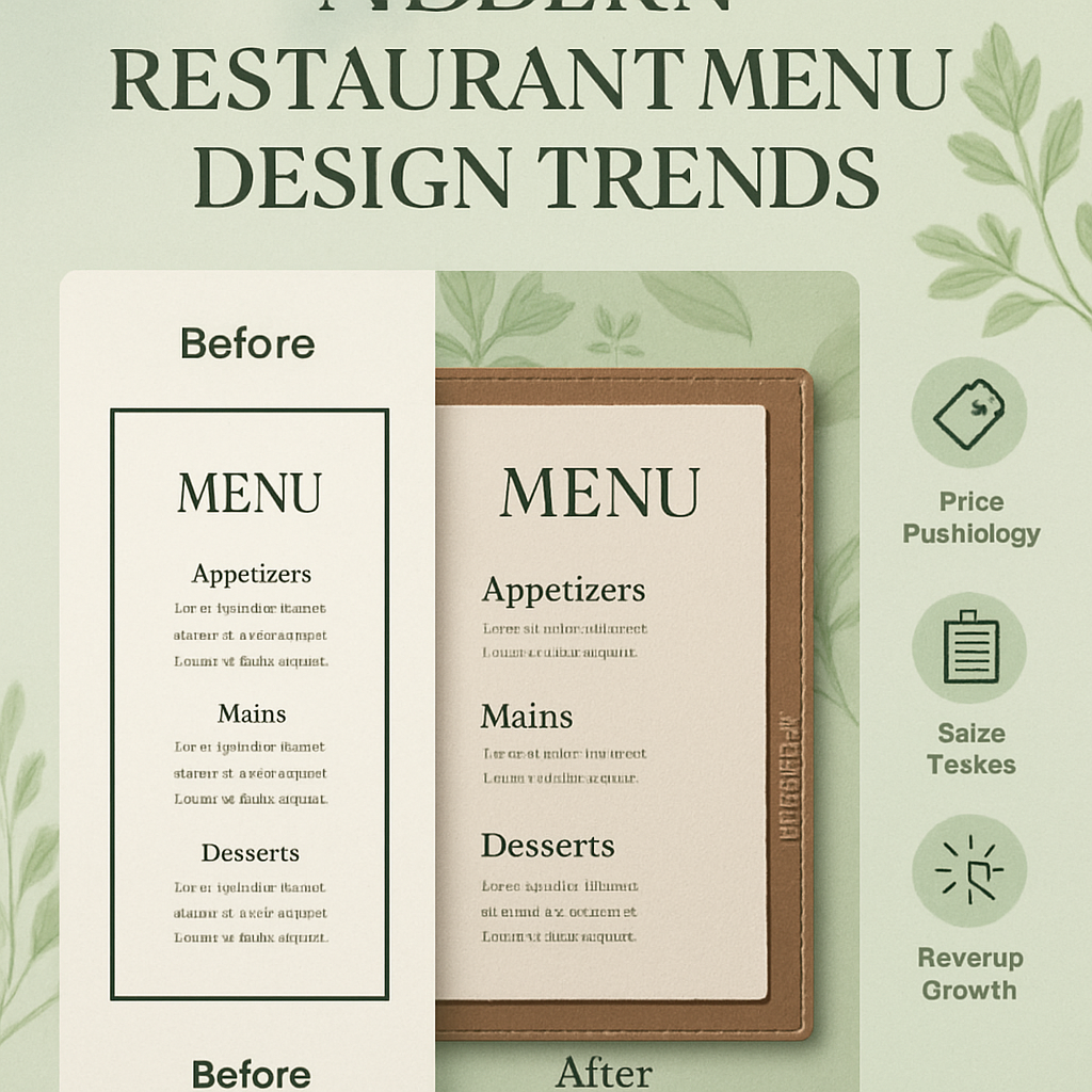 Xu hướng thiết kế menu nhà hàng năm 2026