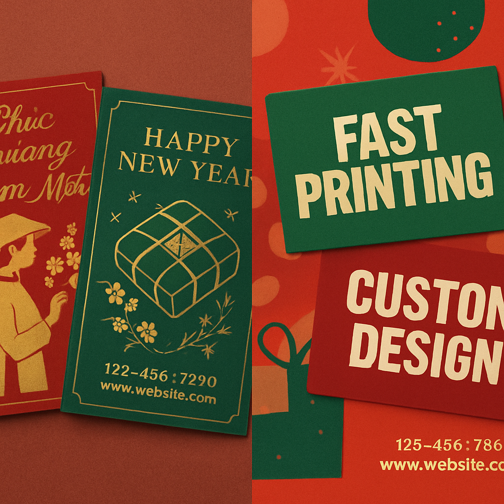 Dịch vụ in thiệp chúc mừng và quảng cáo phổ biến